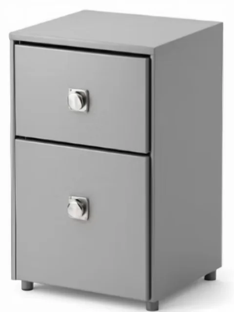 Cajonera Neo: cajonera de dos cajones en color gris